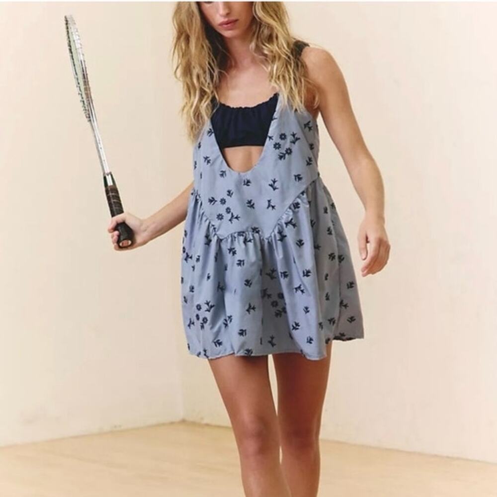 Free People Movement One Two Punch Embroidered Dress Size Medium